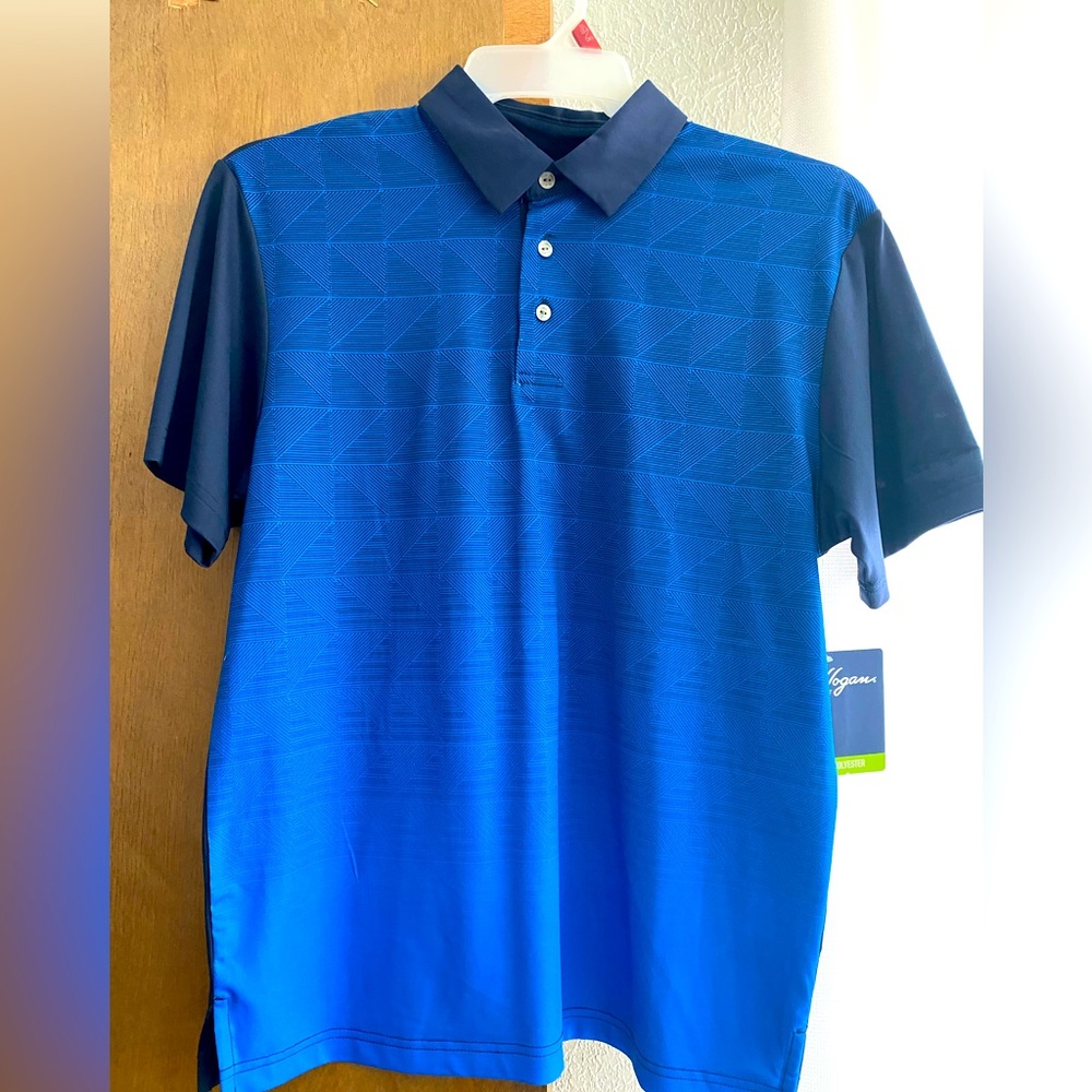 Young men’s button up performance shirt